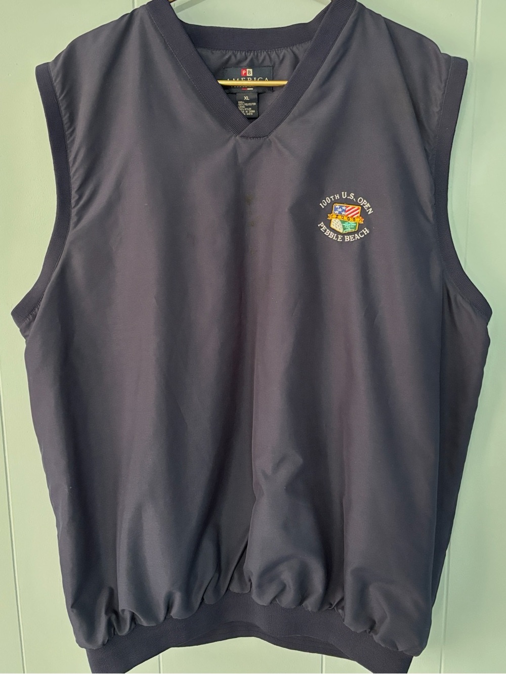 Vintage 2000 U.S. Open Pebble Beach Golf Vest XL Y2K